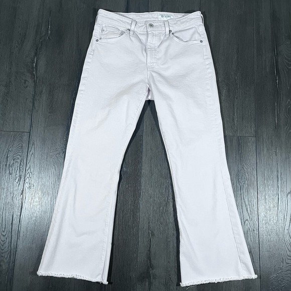 Ag Adriano Goldschmied Denim - Adriano Goldschmied Farrah Boot Crop‎ Jeans Powder Pink 29x27 Preppy Bohemian AG